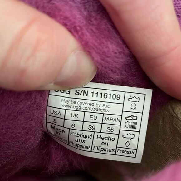 UGG Classic Ultra Mini Booties Mangosteen USA Women Size 8/UK 6/EU 39 - Picture 14 of 15